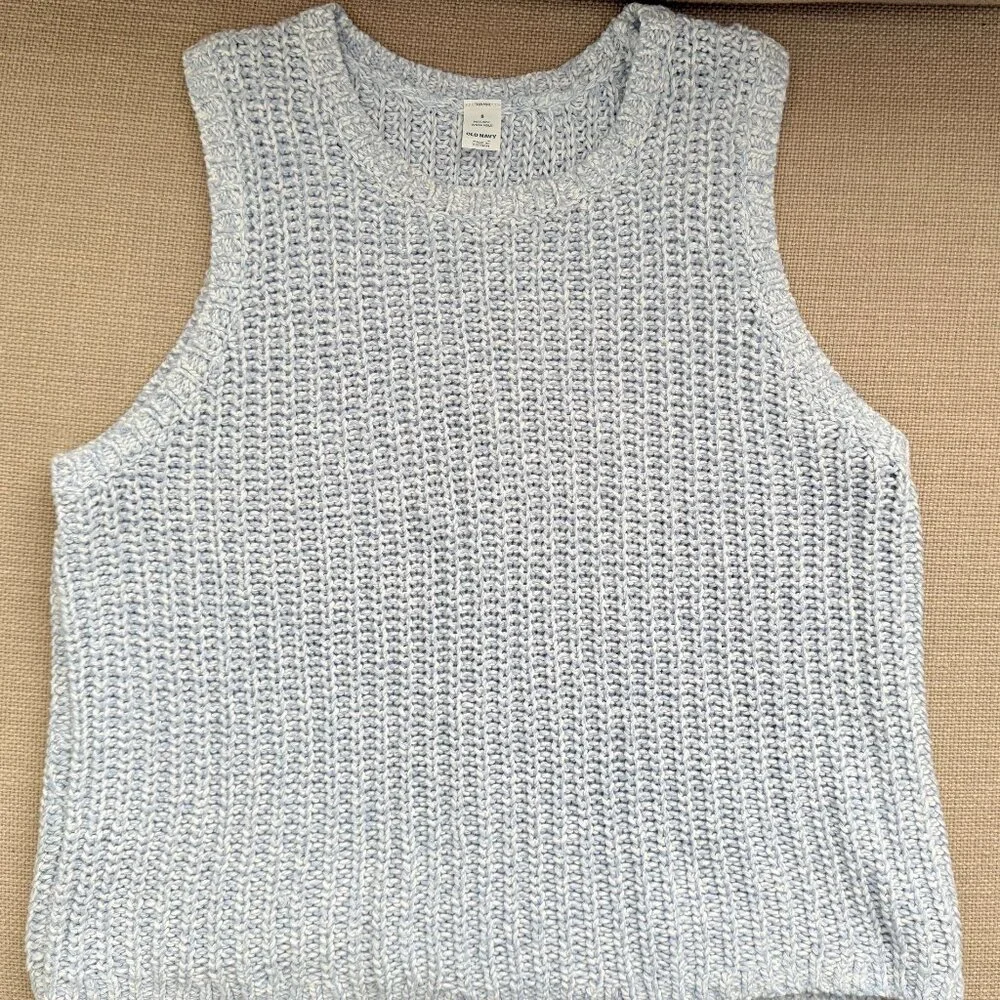 Old Navy Sleeveless Open-Stitch Sweater Tank Small - Picture 3 of 5